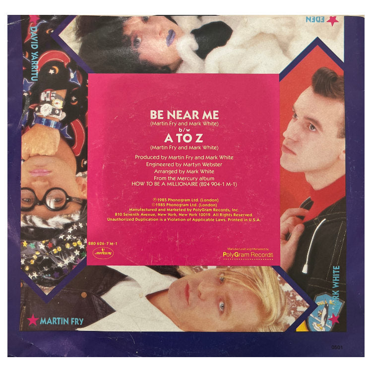 ABC - BE NEAR ME | 7" SINGLE VINILO USADO