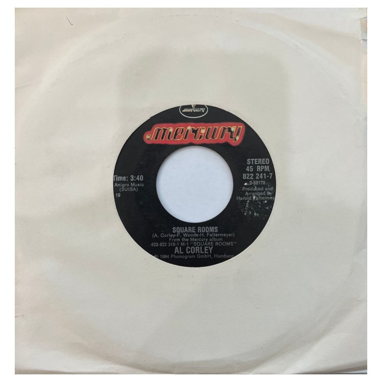 AL CORLEY - SQUARE ROOMS | 7" SINGLE VINILO USADO