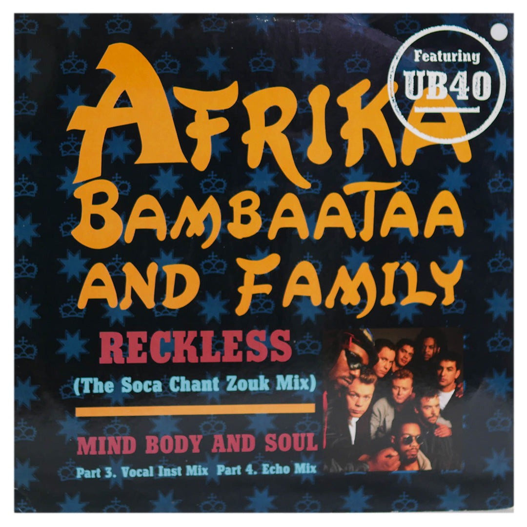 AFRIKA BAMBAATAA - RECKLESS (THE SOCA CHANT ZOU MIX) | 12" MAXI SINGLE USADO