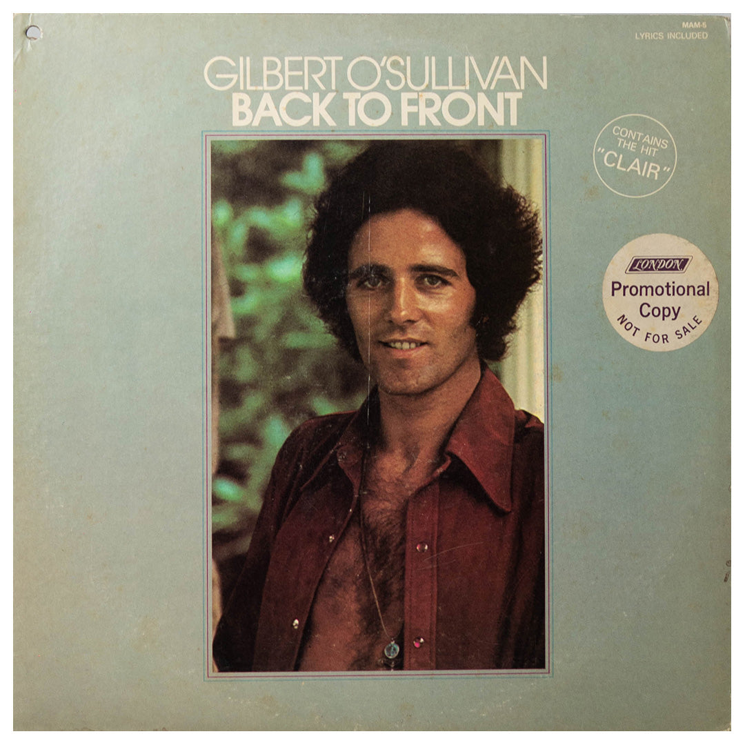 GILBERT O"SULLIVAN - BACK TO FRONT | VINILO USADO