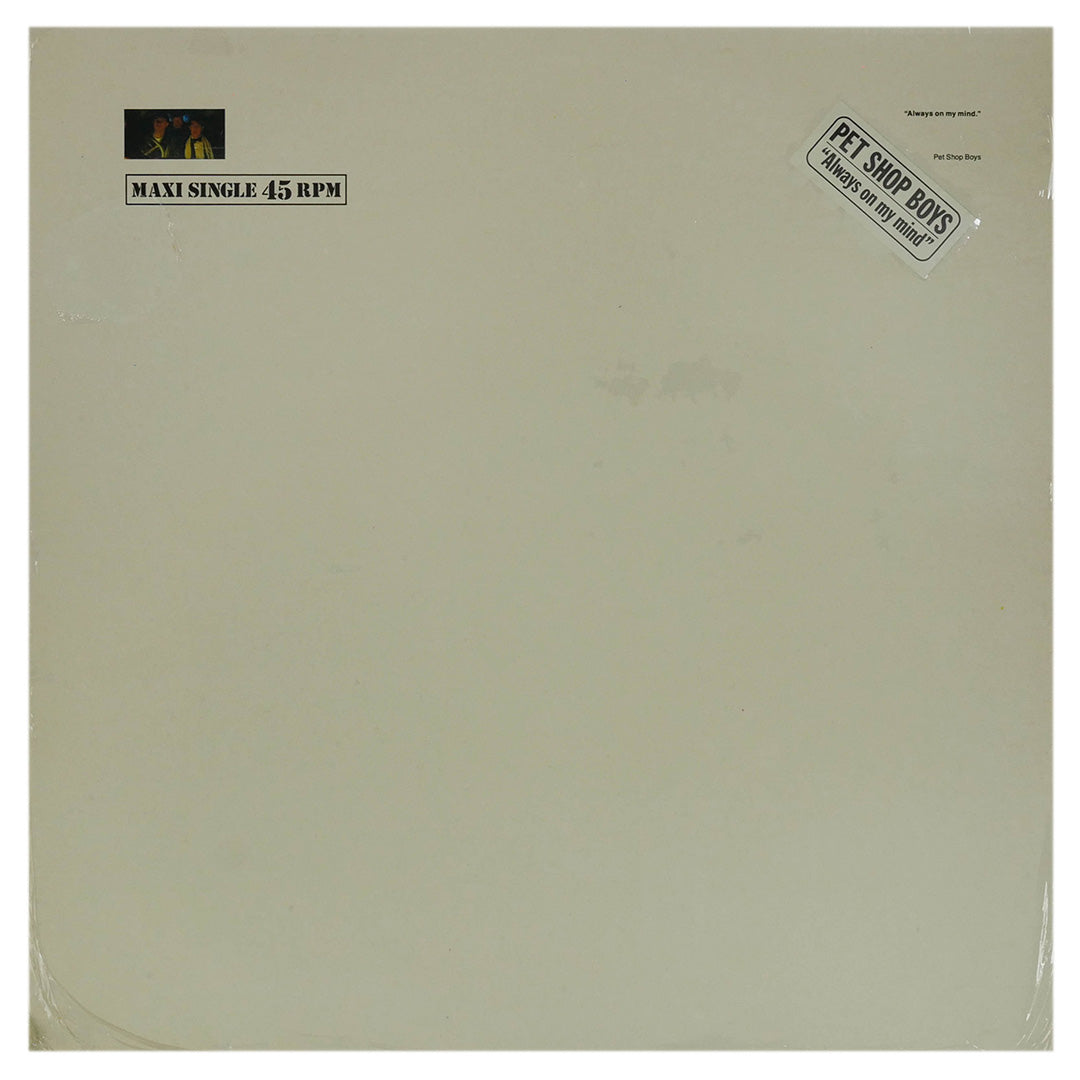 PET SHOP BOYS - ALWAYS ON MY MIND | 12" MAXI SINGLE USADO