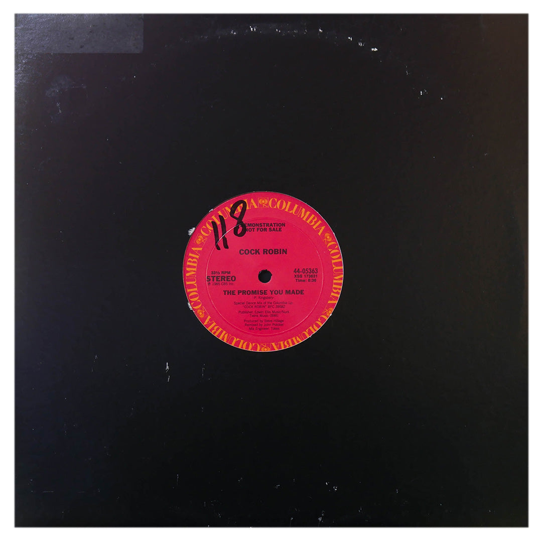 COCK ROBIN - THE PROMISE YOU MADE (PROMO) | 12" MAXI SINGLE USADO