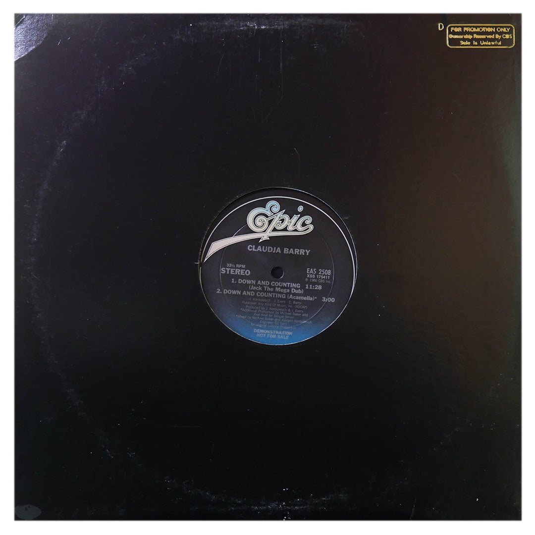 CLAUDJA BARRY - DOWN AND COUNTING | 12" MAXI SINGLE USADO