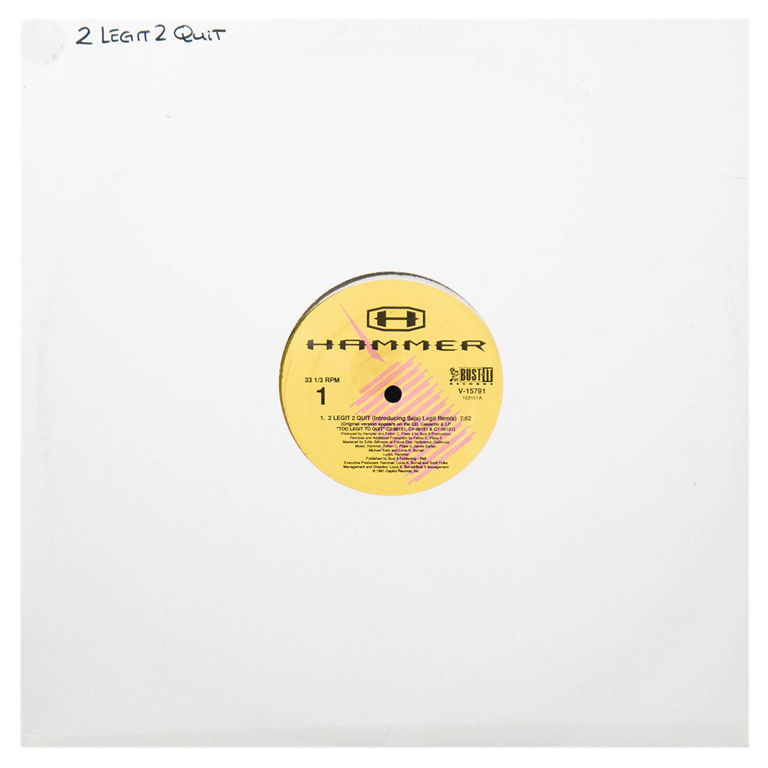 HAMMER - 2 LEGIT 2 QUIT | 12" MAXI SINGLE USADO