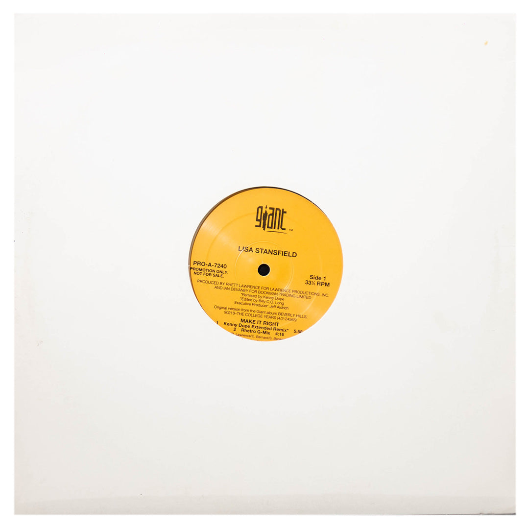LISA STANSFIELD - MAKE IT RIGHT | 12" MAXI SINGLE USADO