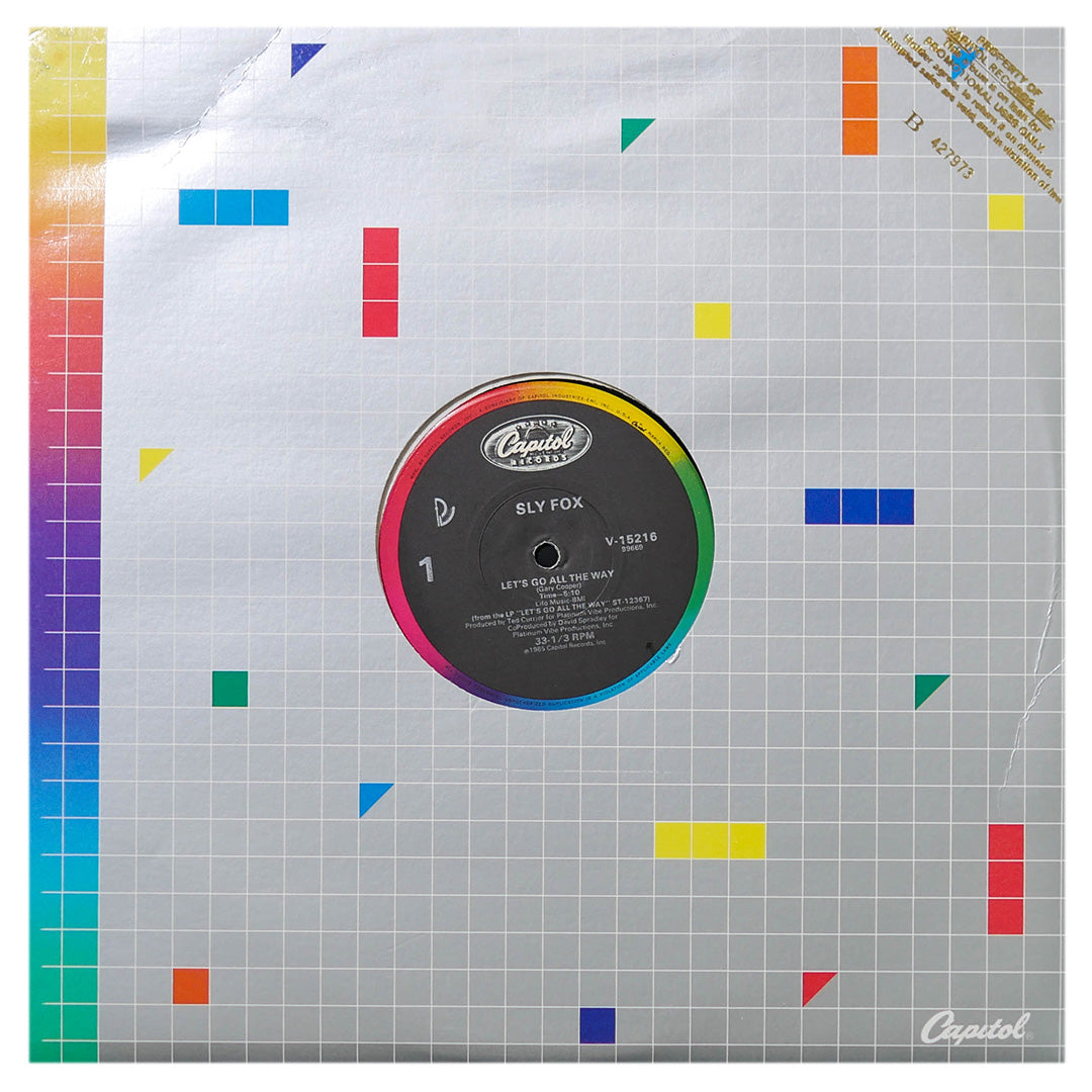 SLY FOX - LET'S GO ALL THE WAY | 12" MAXI SINGLE USADO