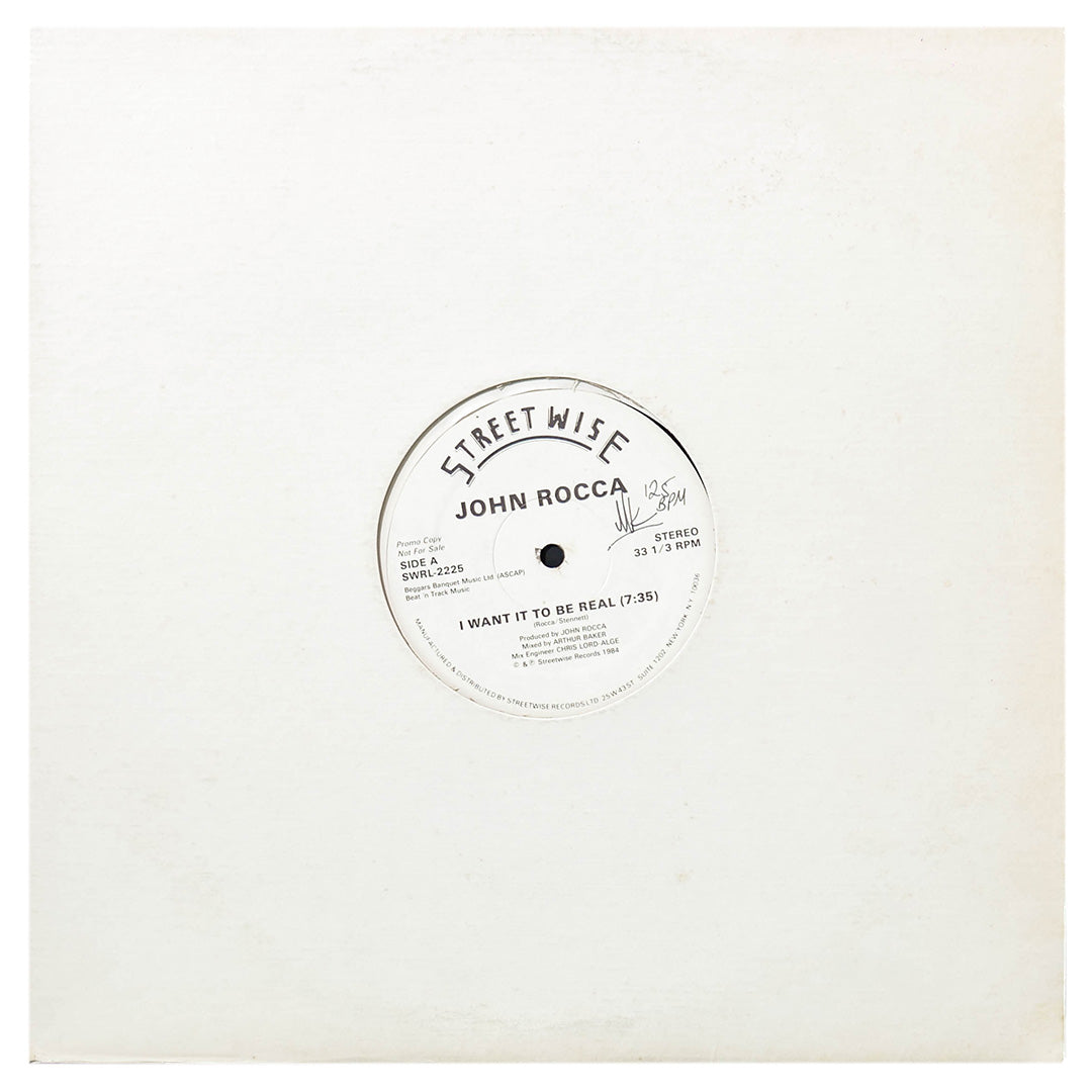 John Rocca - I Want It To Be Real | 12" MAXI SINGLE USADO