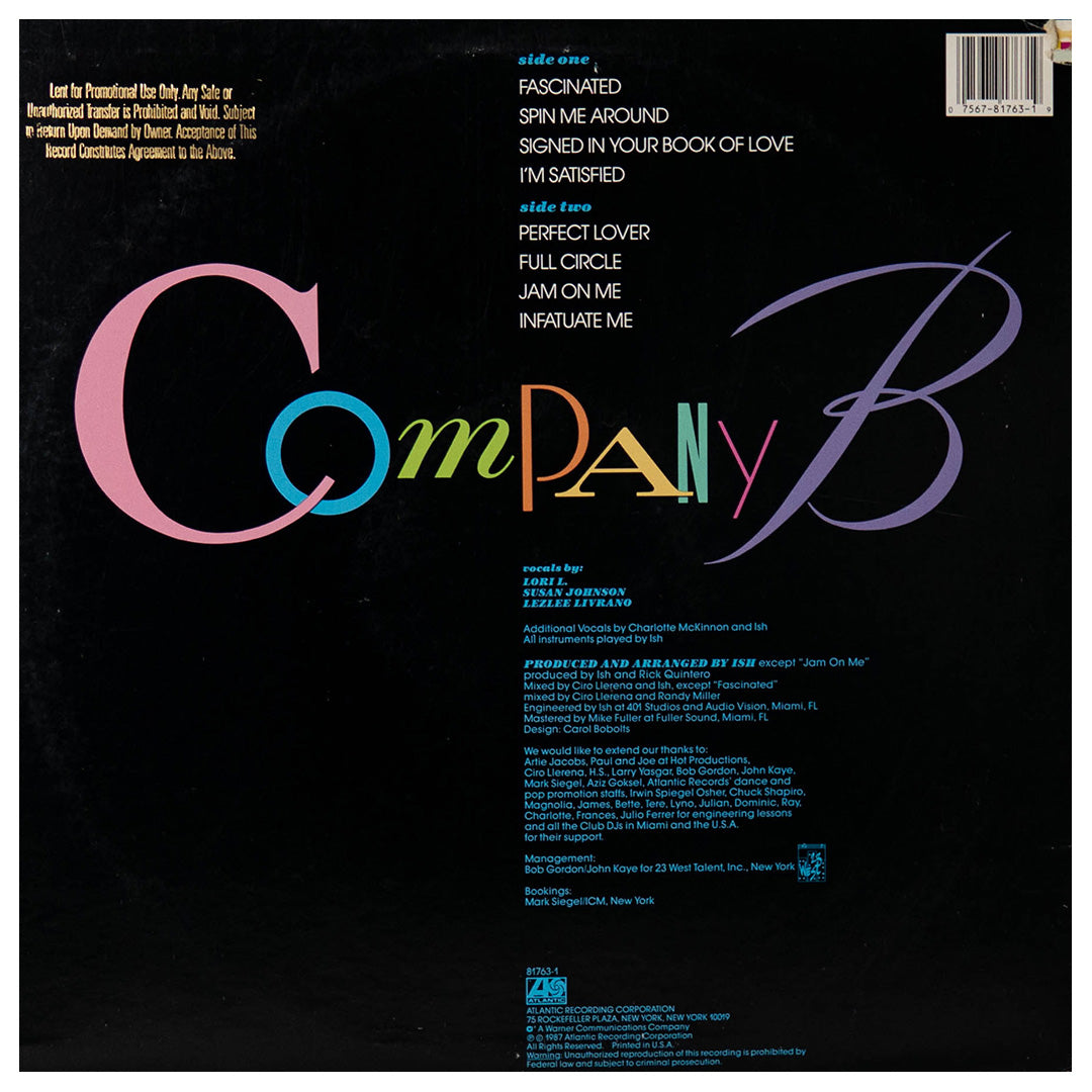 COMPANY B - COMPANY B | VINILO USADO