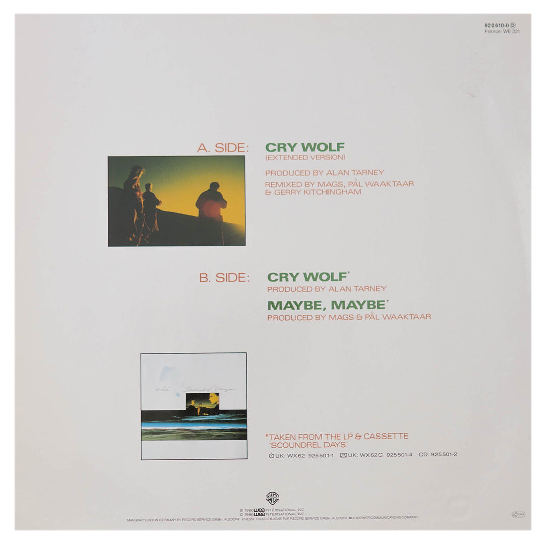 A-HA - CRY WOLF/MAYBE, MAYBE | 12" MAXI SINGLE USADO