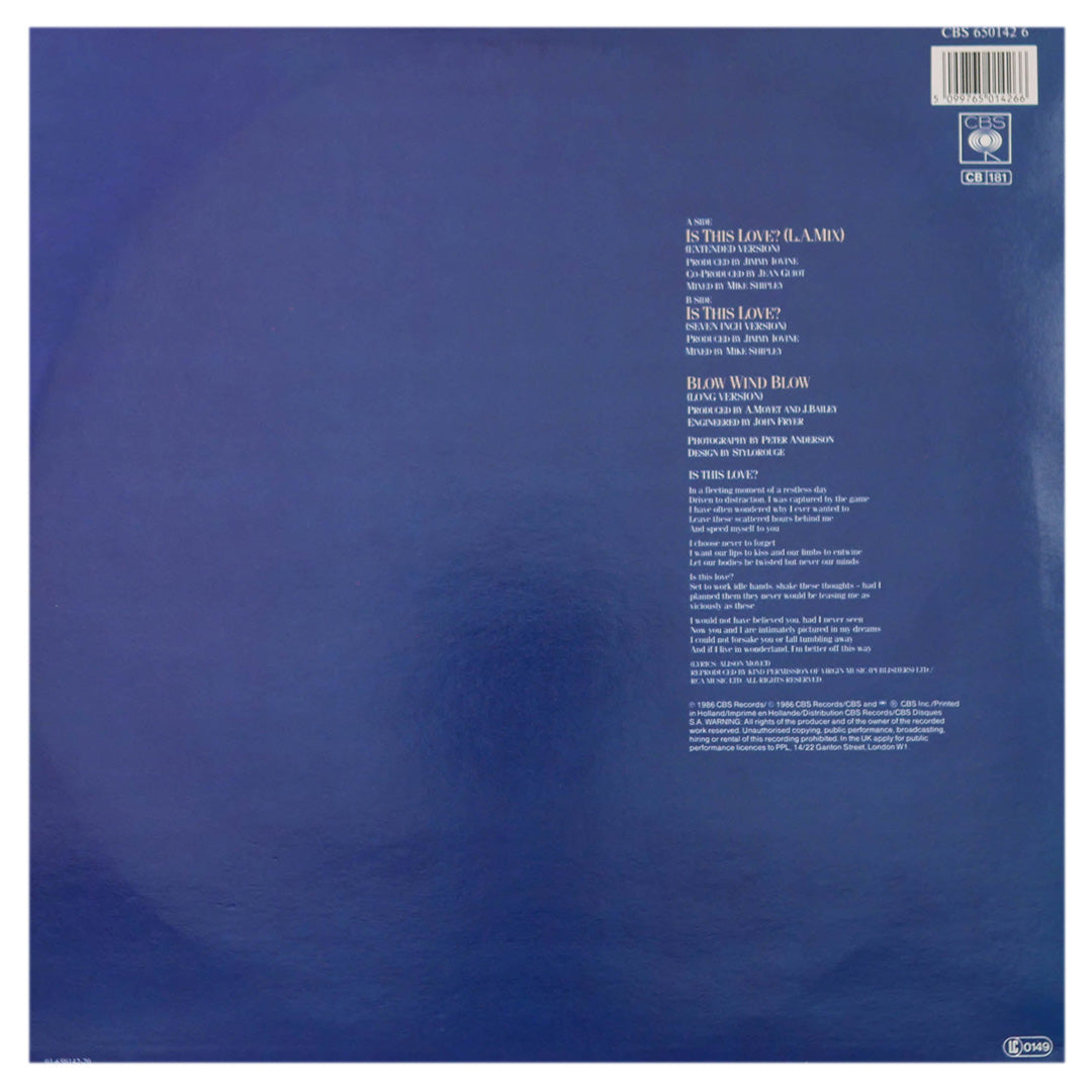 ALISON MOYET - IS THIS LOVE? | 12" MAXI SINGLE USADO