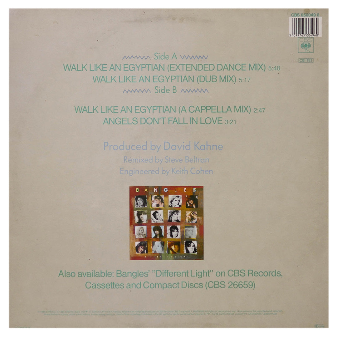 BANGLES - WALK LIKE AN EGYPTIAN | 12" MAXI SINGLE USADO
