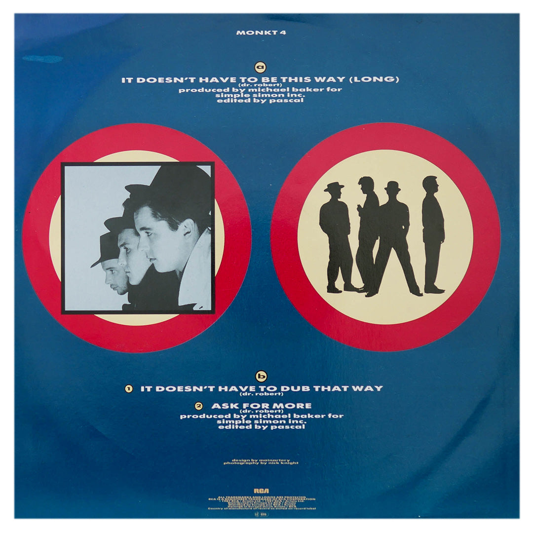BLOW MONKEYS - IT DOESN'T HAVE TO BE THIS WAY | 12" MAXI SINGLE USADO