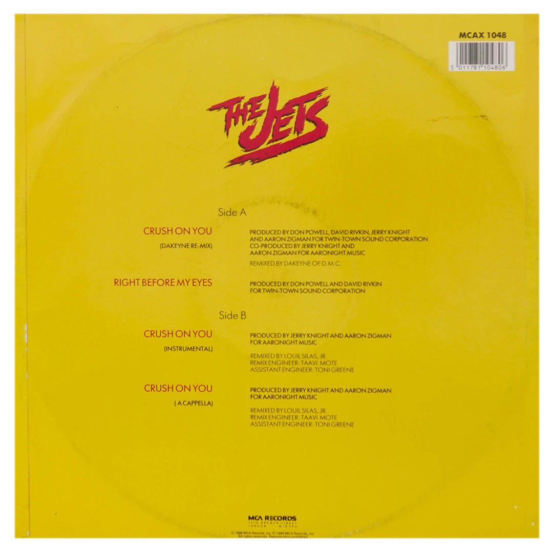 JETS - CRUSH ON YOU(DAKEYNE REMIX) | 12" MAXI SINGLE USADO