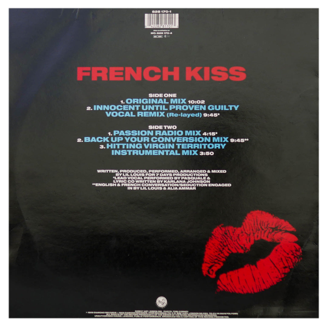 LIL LOUIS - FRENCH KISS (ORIGINAL MIX) | 12" MAXI SINGLE USADO