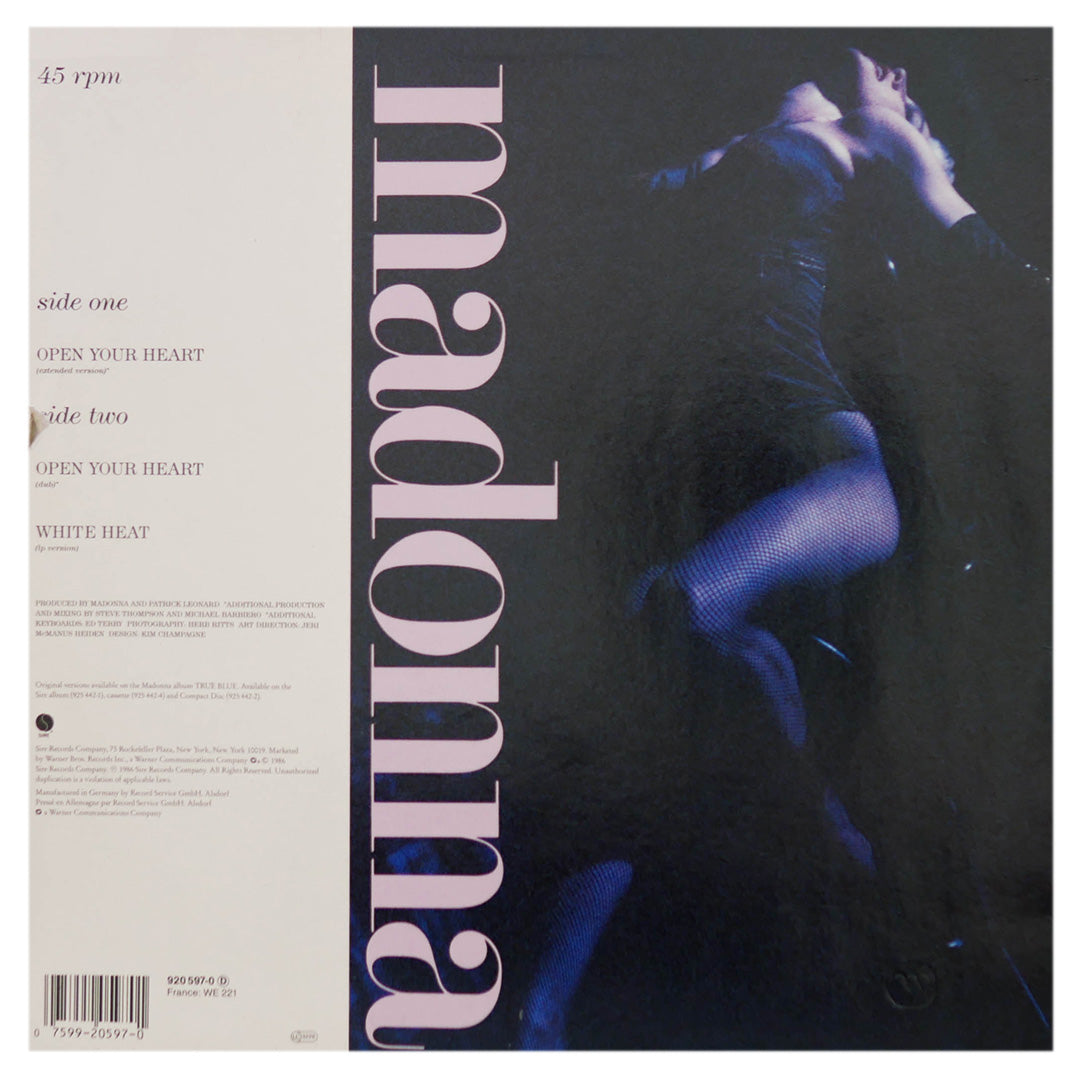 MADONNA - OPEN YOUR HEART | 12" MAXI SINGLE USADO