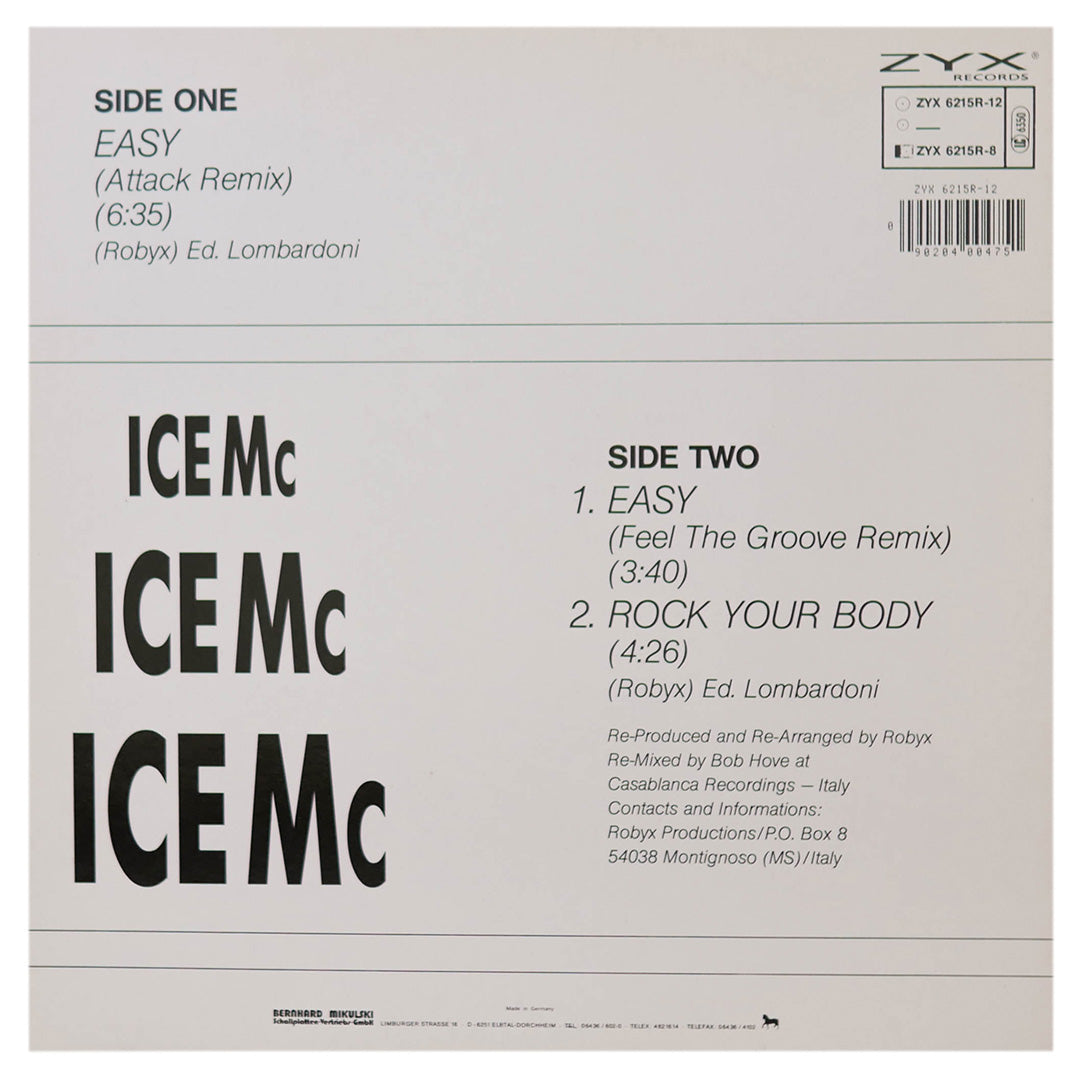 ICE MC - EASY | 12" MAXI SINGLE USADO