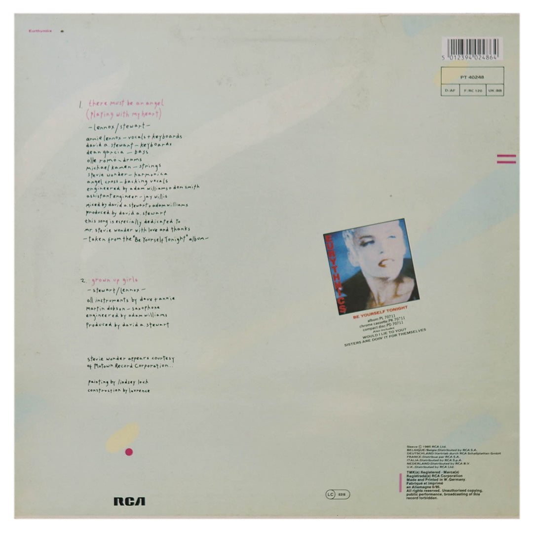 EURYTHMICS - THERE MUST BE AN ANGEL (PLAYING WITH MY HEART) | 12" MAXI SINGLE USADO