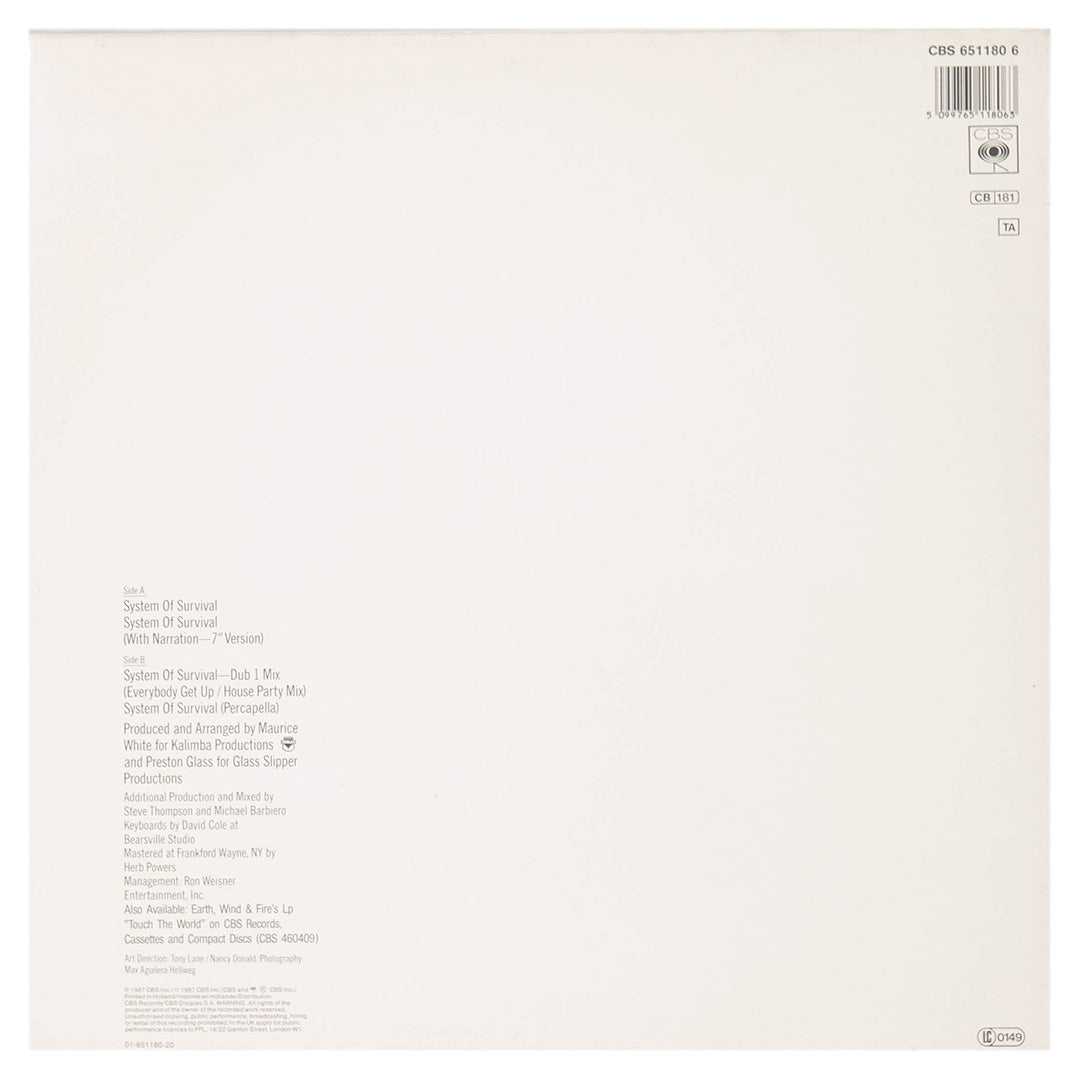 EARTH, WIND & FIRE - SYSTEM OF SURVIVAL | 12" MAXI SINGLE USADO