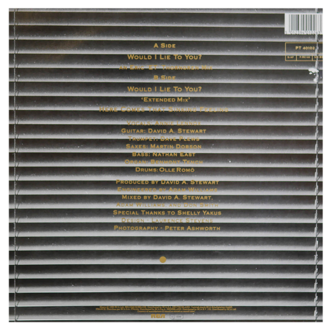 EURYTHMICS - WOULD I LIKE TO YOU | 12" MAXI SINGLE USADO