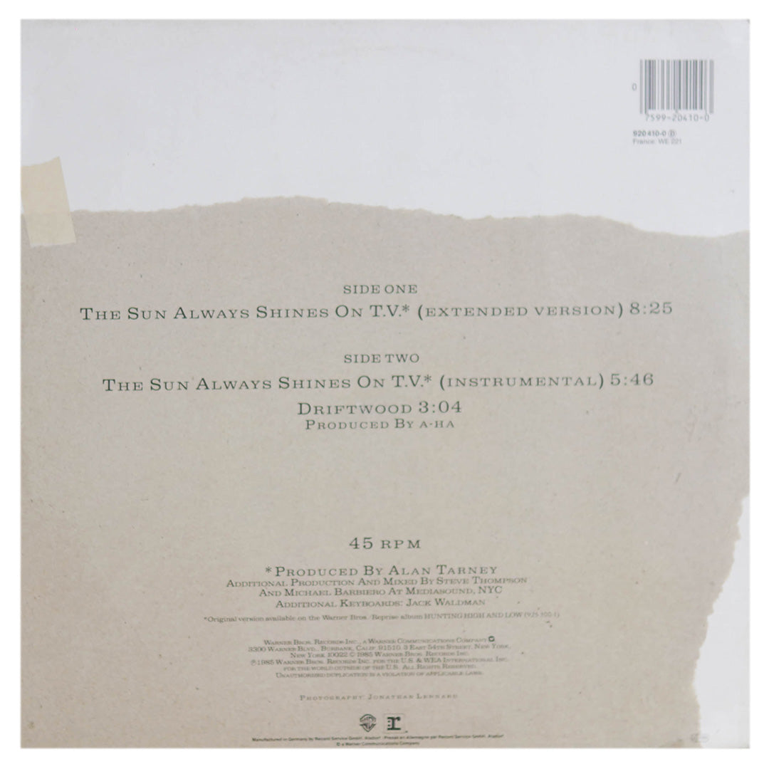 A-HA - THE SUN ALWAYS SHINE ON T.V. | 12" MAXI SINGLE USADO