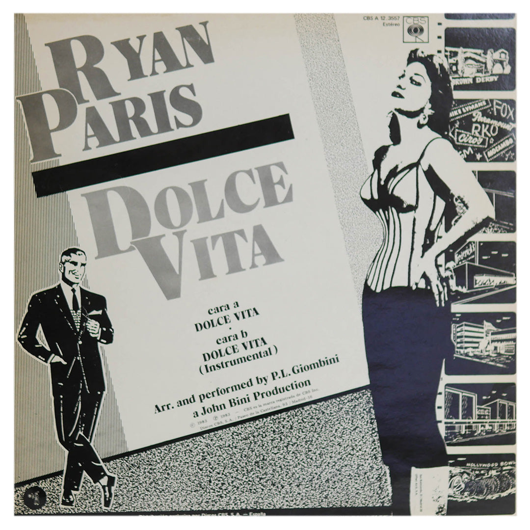 RYAN PARIS - DOLCE VITA | 12" MAXI SINGLE USADO
