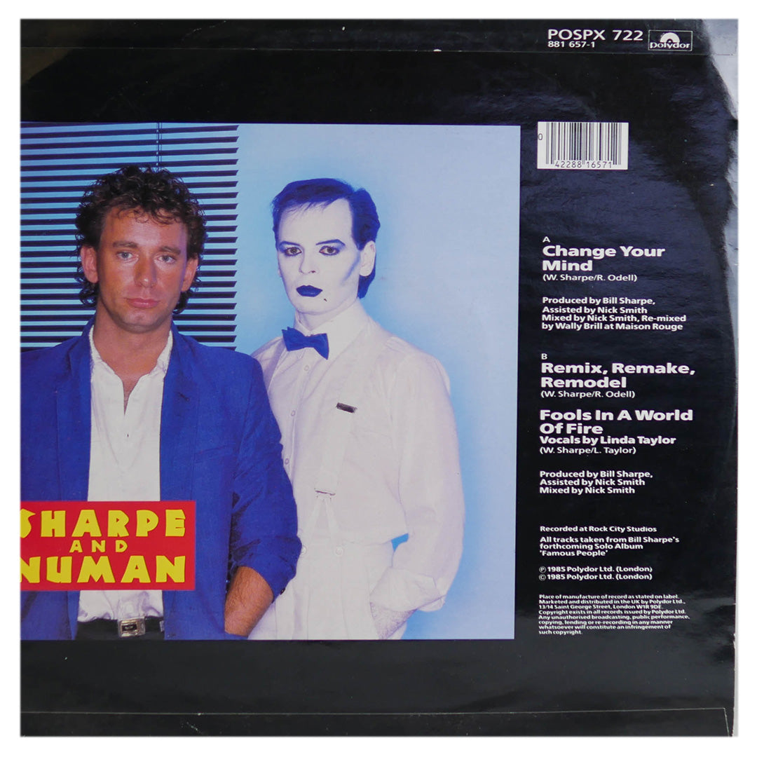 SHARPE AND NUMAN - CHANGE YOUR MIND | 12" MAXI SINGLE USADO