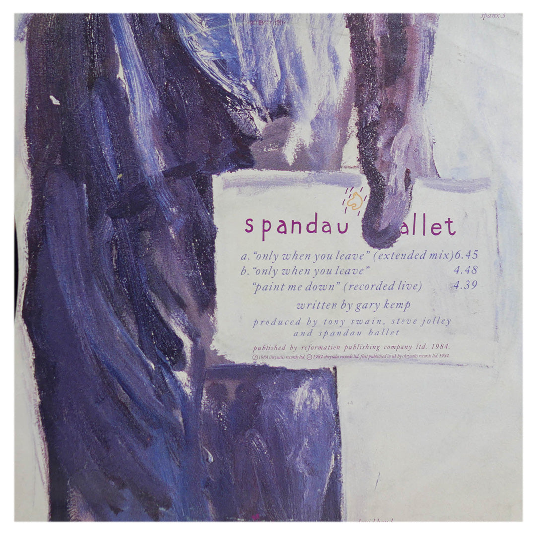 SPANDAU BALLET - ONLY WHEN YOU LEAVE (EXT. MIX) | 12" MAXI SINGLE USADO