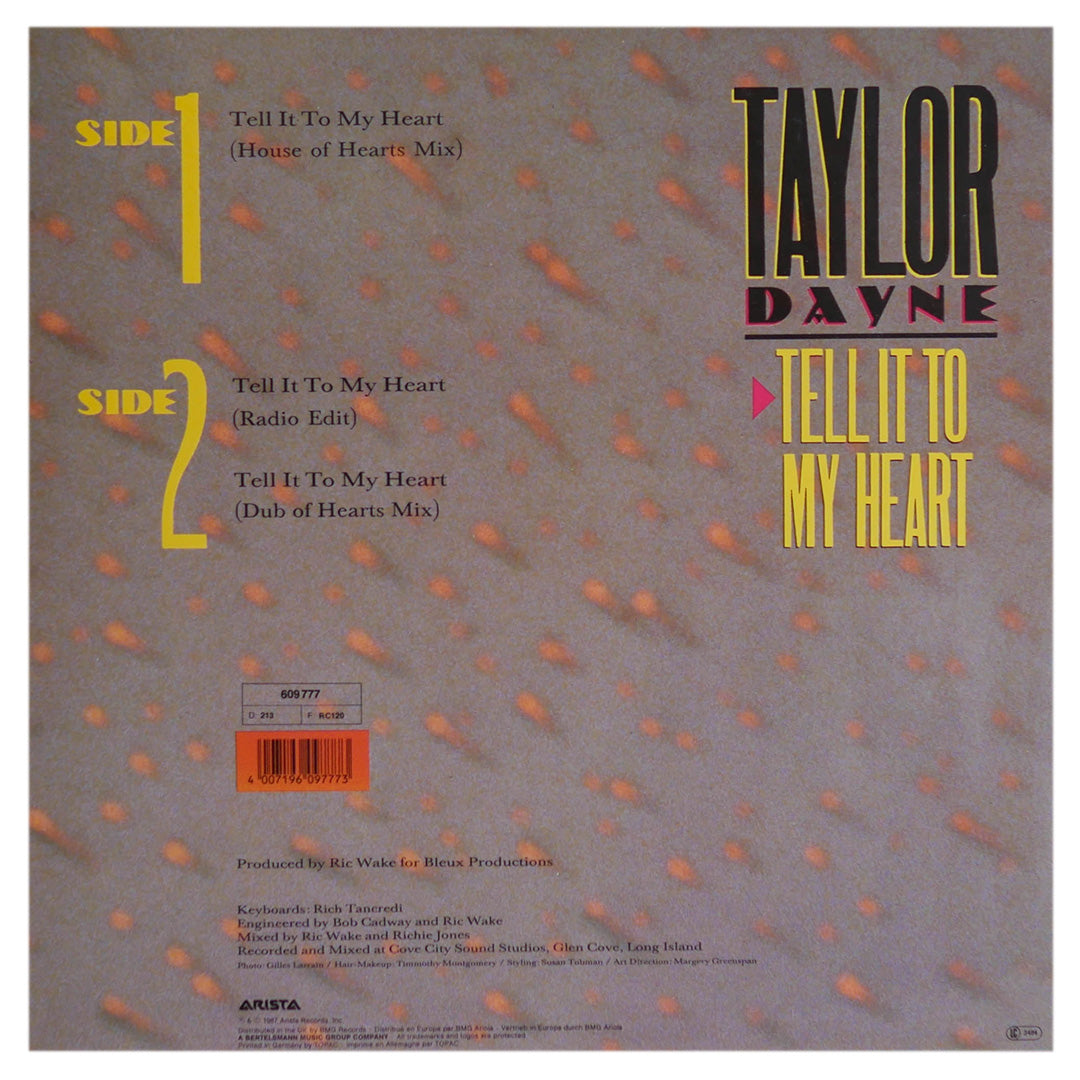 TAYLOR DAYNE - TELL IT TO MY HEART (REMIX) | 12" MAXI SINGLE USADO