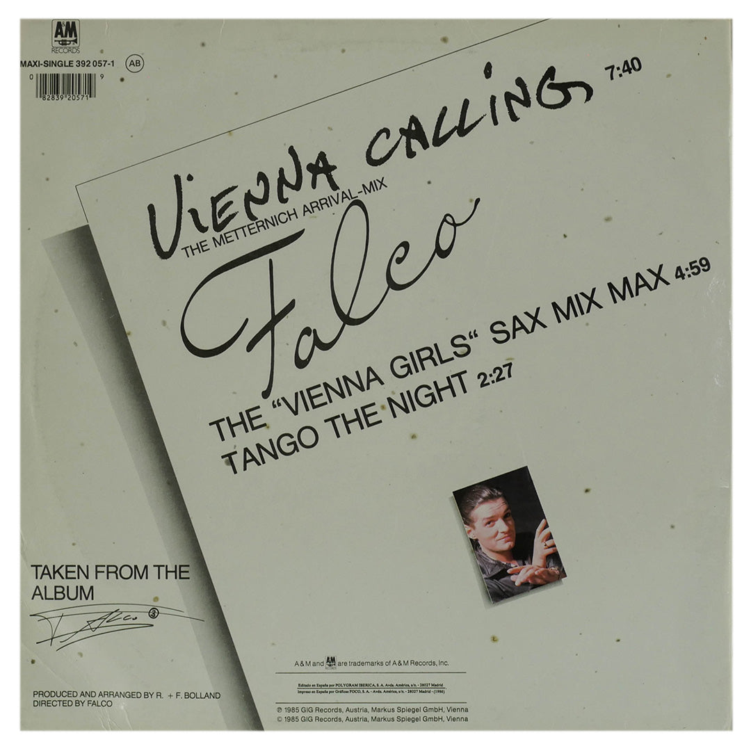 FALCO - VIENNA CALLING (THE METTERNICH ) | 12" MAXI SINGLE USADO
