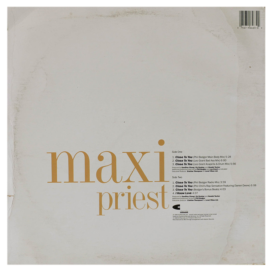 MAXI PRIEST - CLOSE TO YOU | 12" MAXI SINGLE USADO