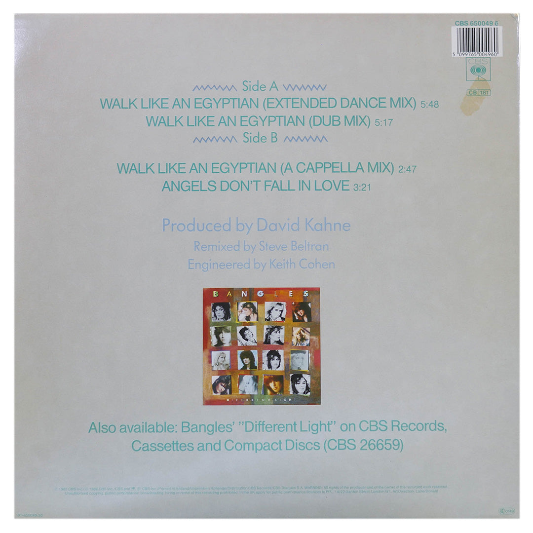 BANGLES - WALK LIKE AN EGYPTIAN | 12" MAXI SINGLE USADO