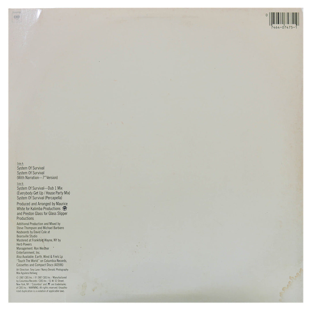 EARTH, WIND & FIRE - SYSTEM OF SURVIVAL | 12" MAXI SINGLE USADO