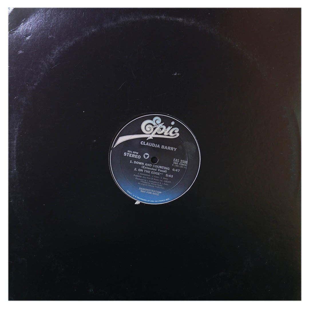 CLAUDJA BARRY - DOWN AND COUNTING | 12" MAXI SINGLE USADO