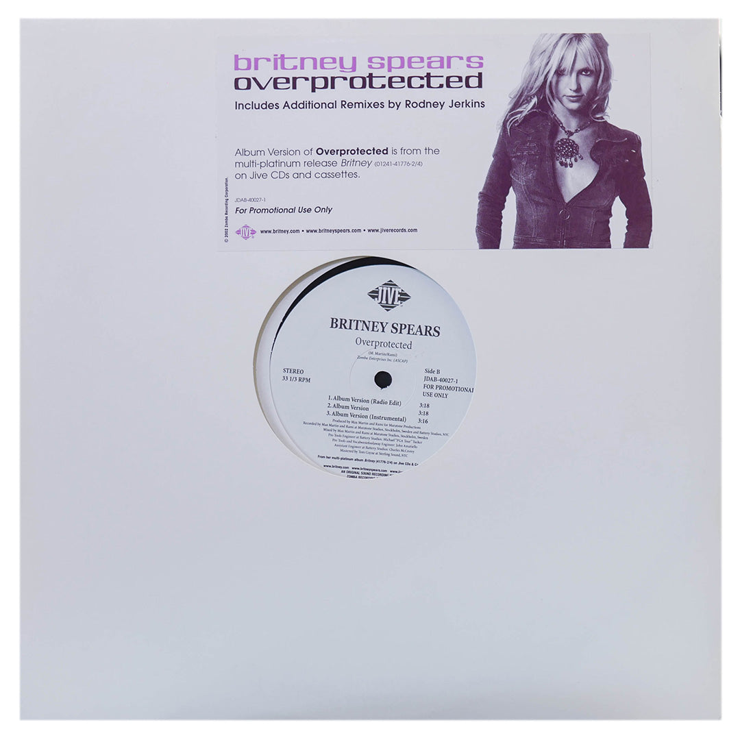 BRITNEY SPEARS - OVERPROTECTED | 12" MAXI SINGLE USADO