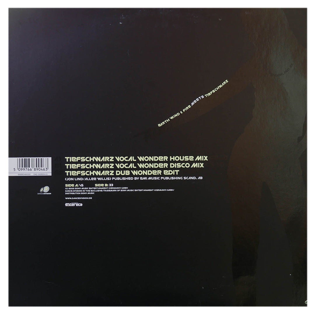 EARTH, WIND & FIRE MEETS TIEFSCHWARZ - BOOGIE WONDERLAND 2K | 12" MAXI SINGLE USADO