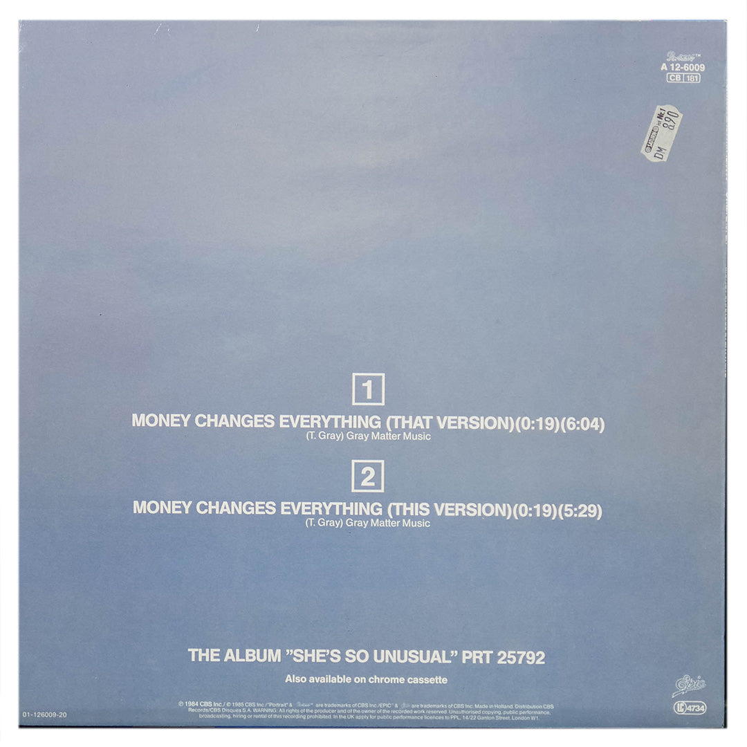 CYNDI LAUPER - MONEY CHANGES EVERYTHING | 12" MAXI SINGLE USADO