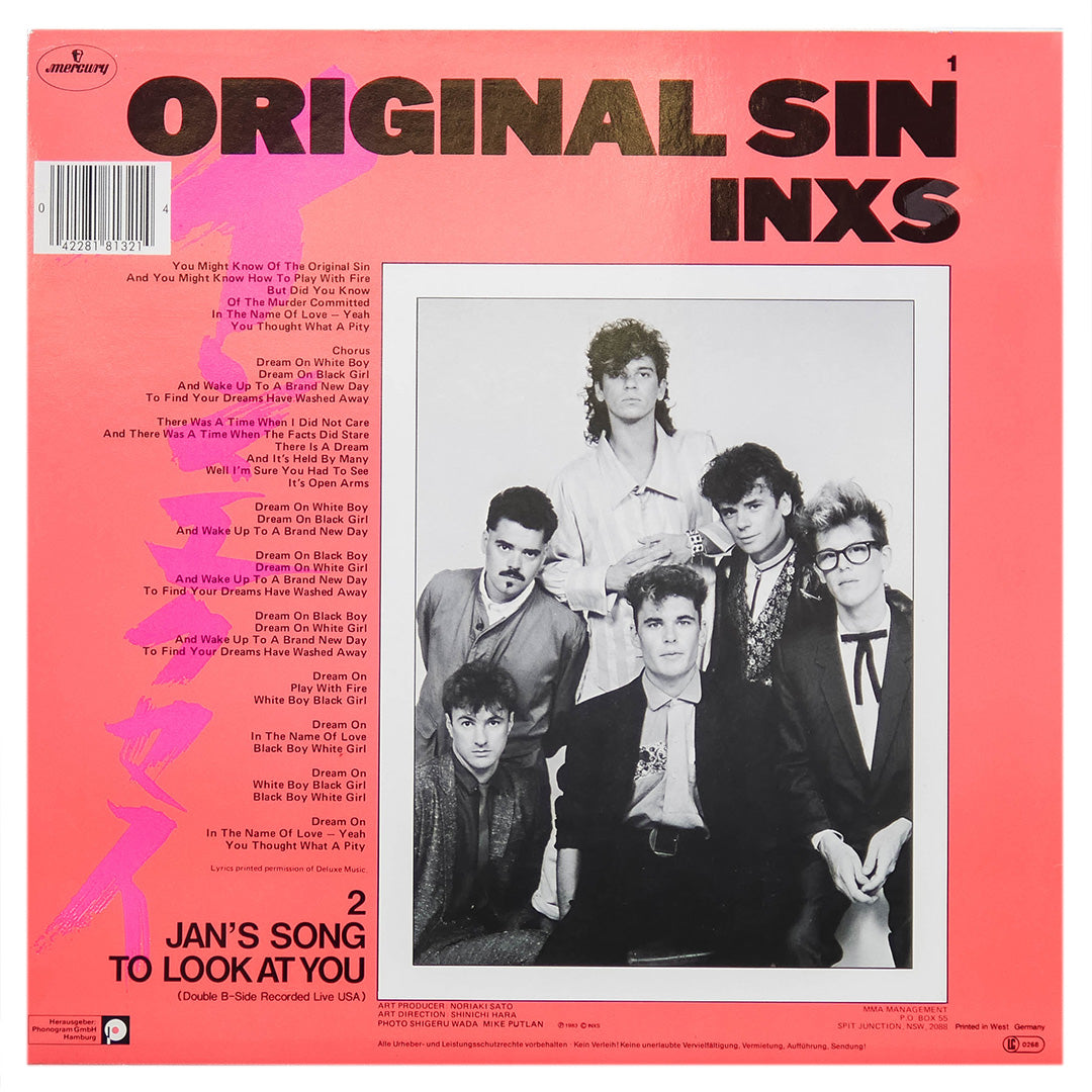 INXS - ORIGINAL SIN | 12" MAXI SINGLE USADO