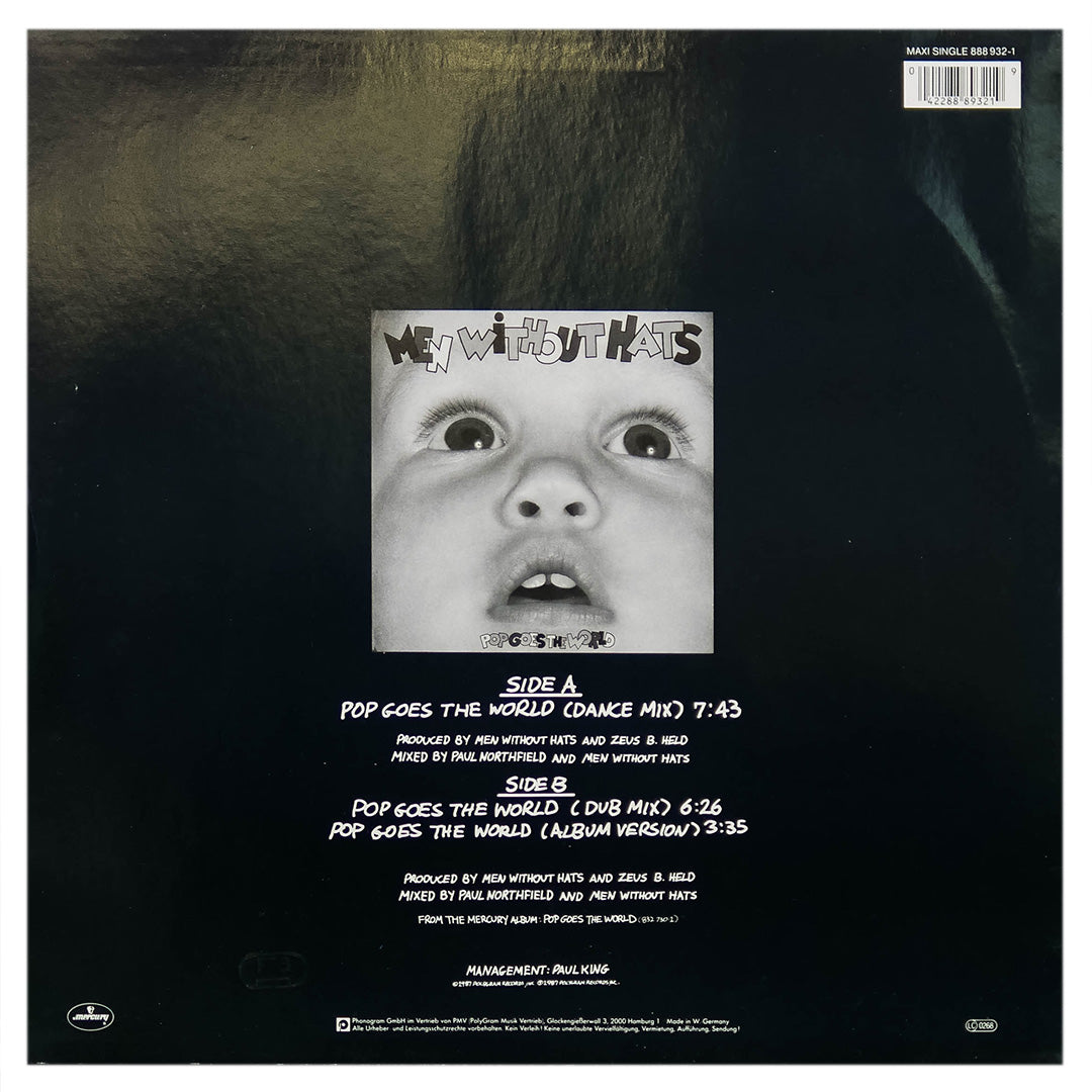 MEN WITHOUT HATS - POP GOES THE WORLD | 12" MAXI SINGLE USADO
