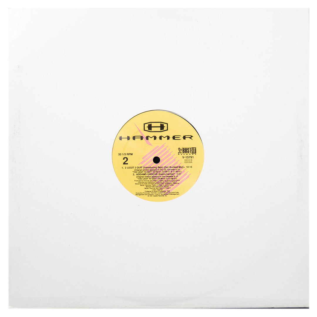 HAMMER - 2 LEGIT 2 QUIT | 12" MAXI SINGLE USADO