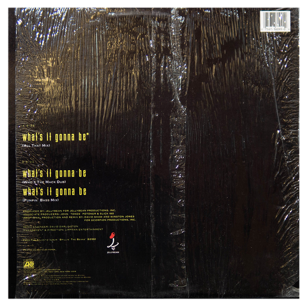JELLY BEAN FT. NIKI HARTS - WHAT'S IT GONNA BE | 12" MAXI SINGLE USADO