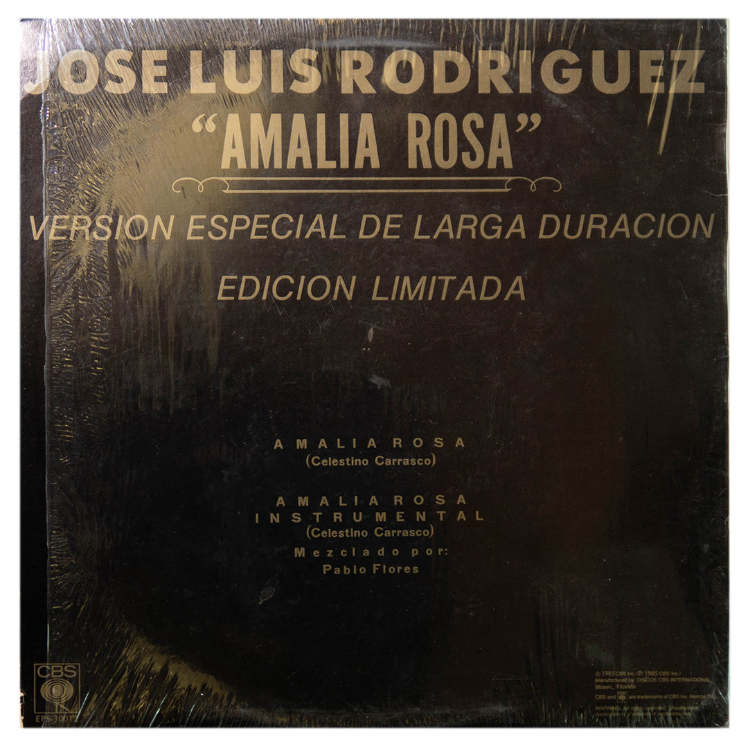 JOSE LUIS RODRIGUEZ - AMALIA ROSA | 12" MAXI SINGLE USADO