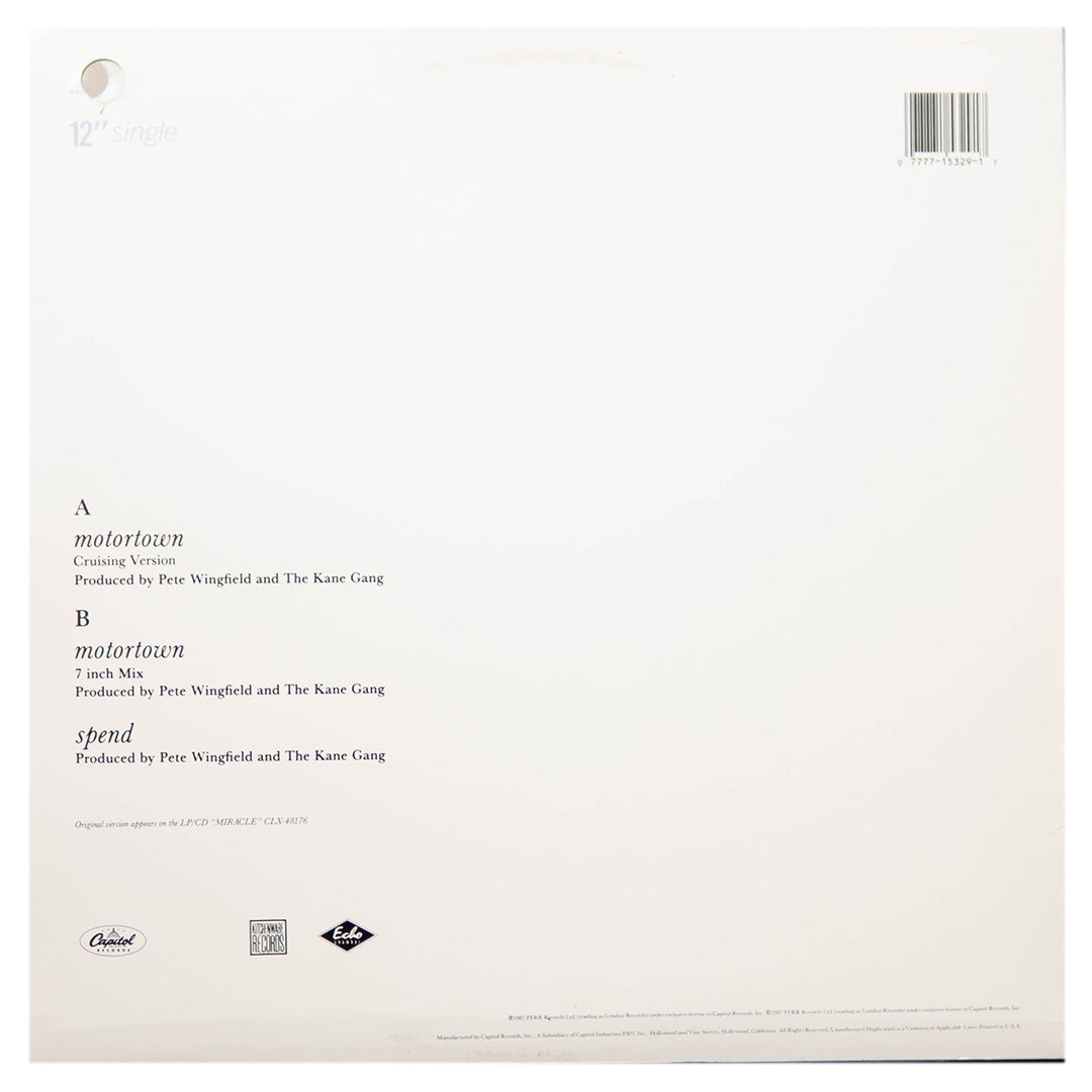 THE KANE GANG - MOTORTOWN | 12" MAXI SINGLE USADO