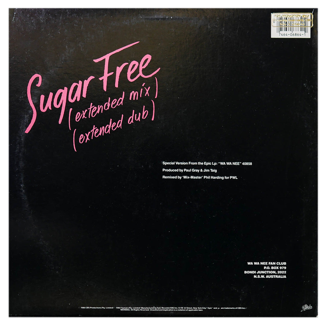 WAWANEE - SUGAR FREE (EXTENDED MIX) | 12" MAXI SINGLE USADO