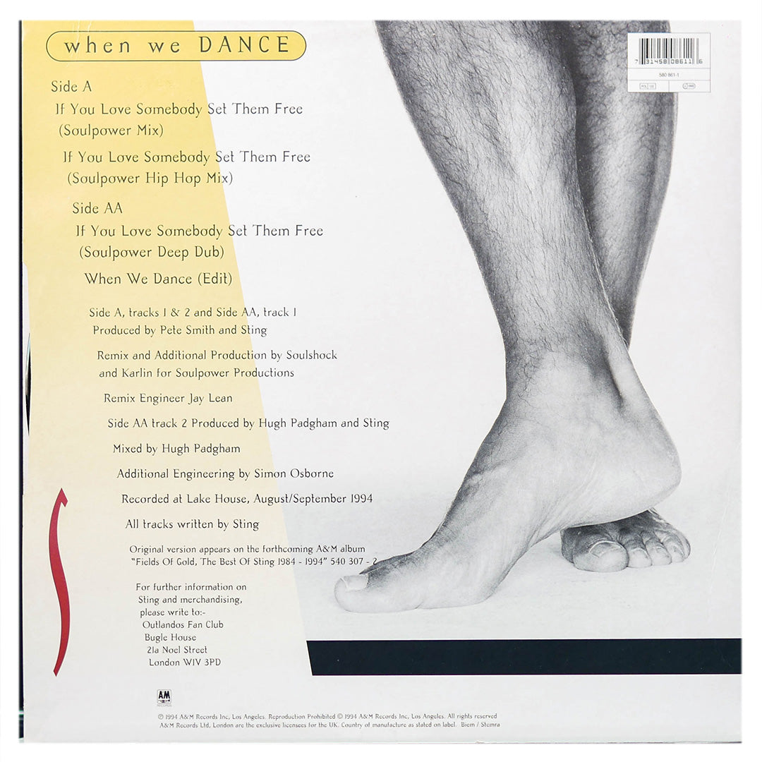 STING - IF YOU LOVE SOMEBODY SET THEM FREE | 12" MAXI SINGLE USADO