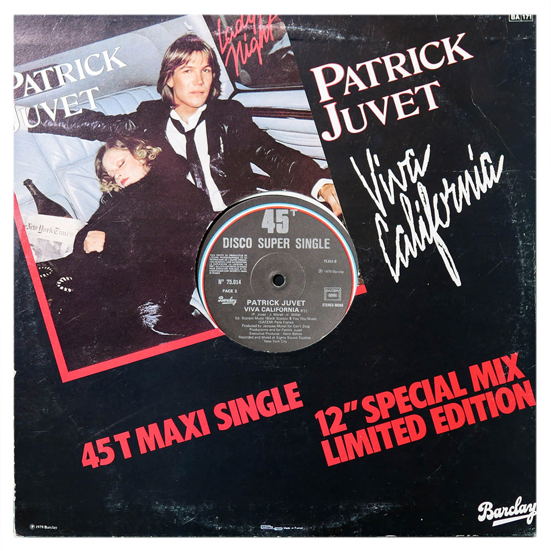 PATRICK JUVET - LADY NIGHT | 12" MAXI SINGLE USADO