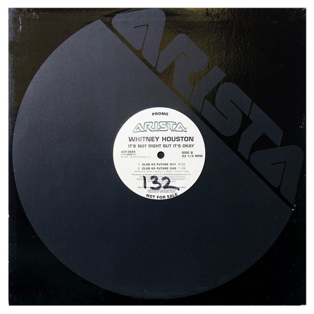 WHITNEY HOUSTON - IT'S NOT RIGHT BUT IT'S OK (GROOVE MIXES) | 12" MAXI SINGLE USADO