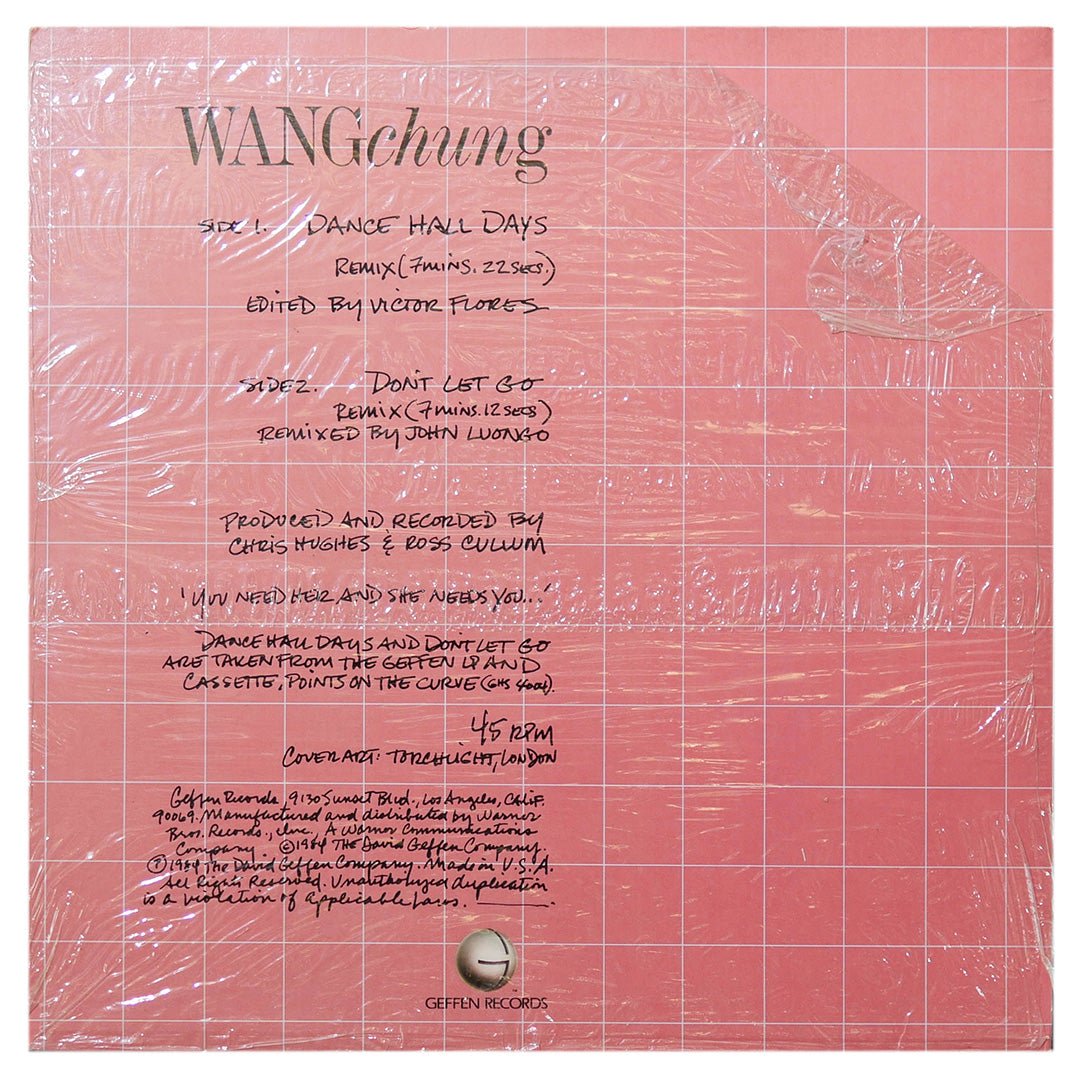 WANG CHUNG - DANCE HALL DAYS | 12" MAXI SINGLE USADO