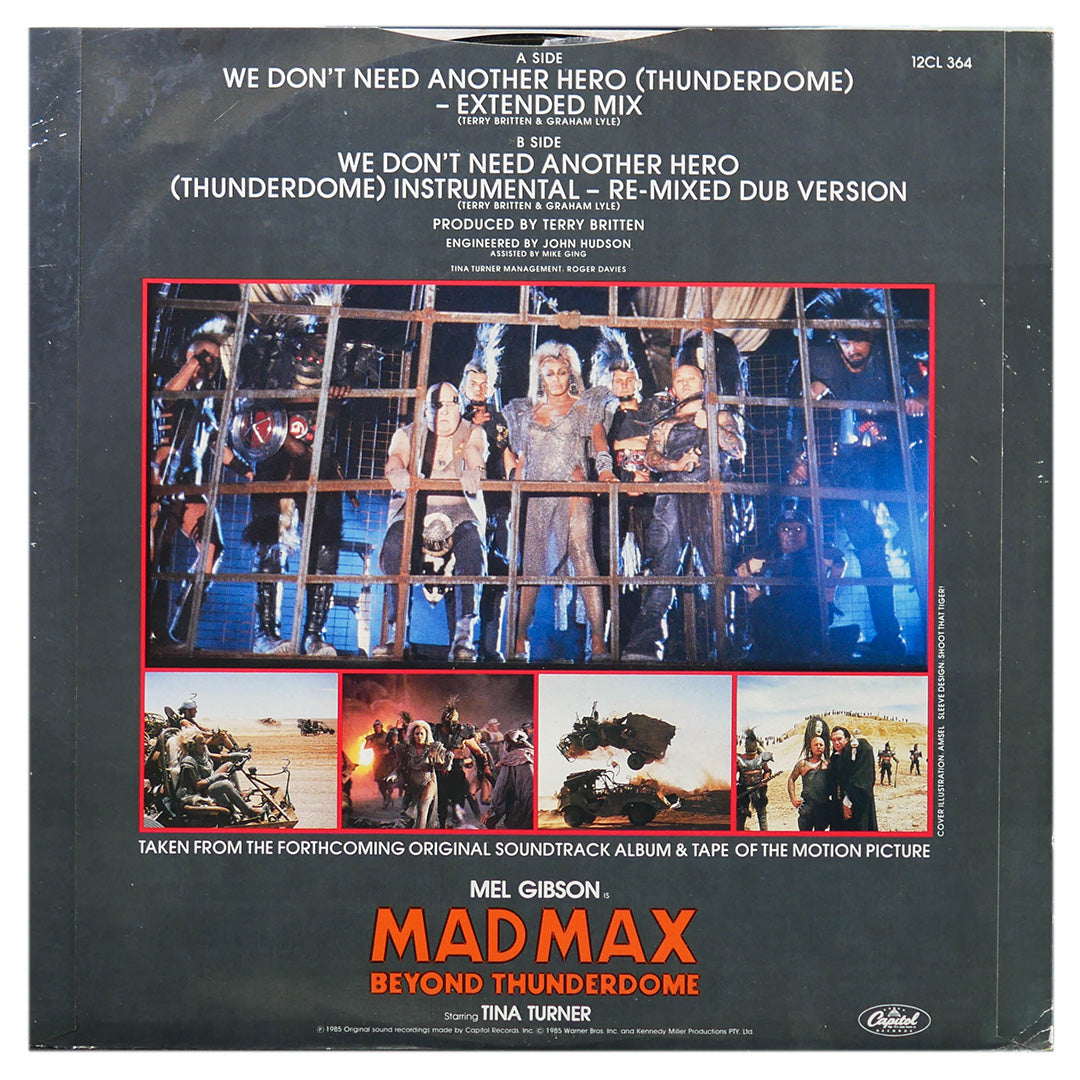 TINA TURNER - WE DON'T NEED ANOTHER HERO | 12" MAXI SINGLE USADO