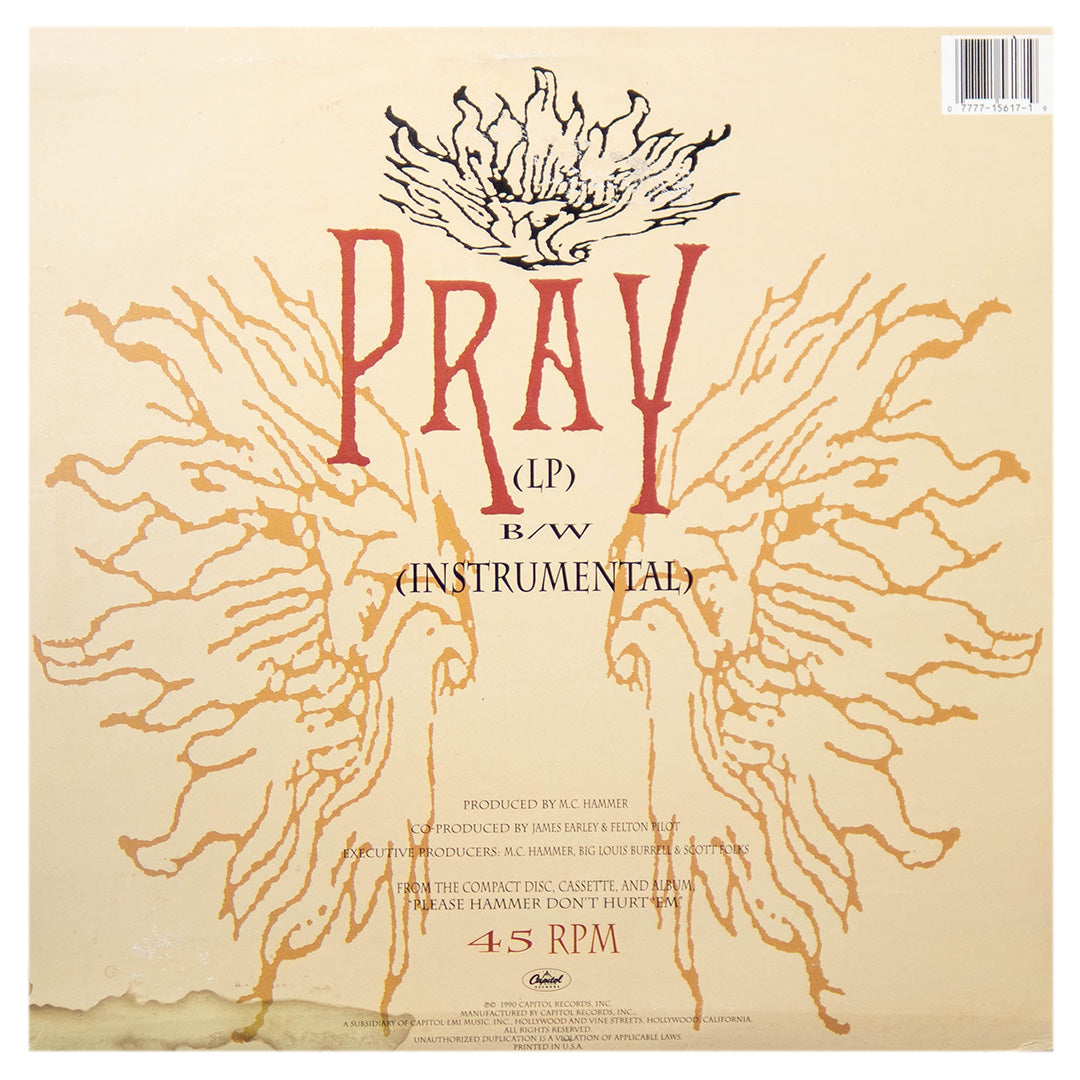 MC HAMMER - PRAY | 12" MAXI SINGLE USADO
