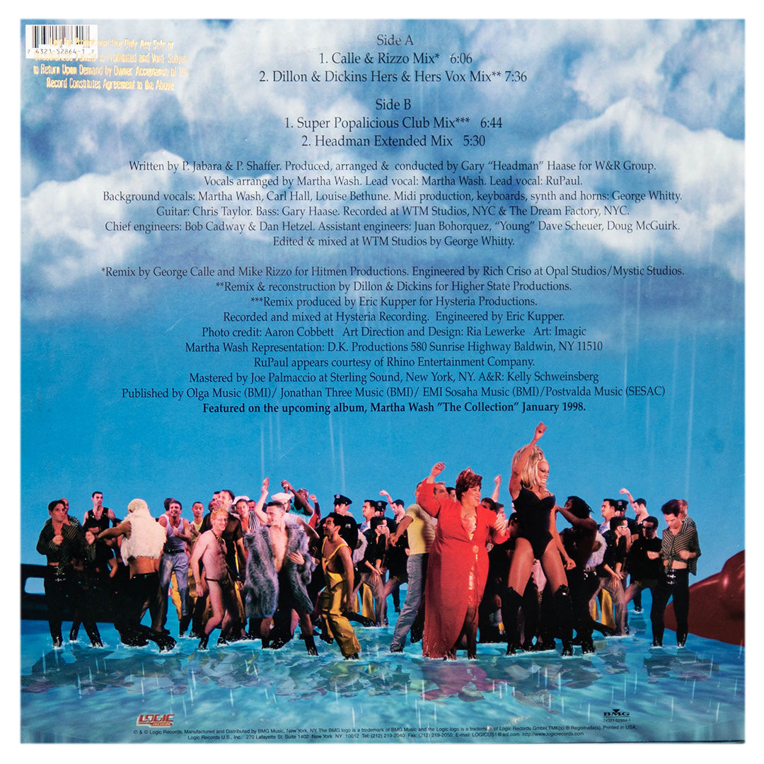 MARTHA WASH FT. RUPAUL - IT'S A RAINING MEN | 12" MAXI SINGLE USADO